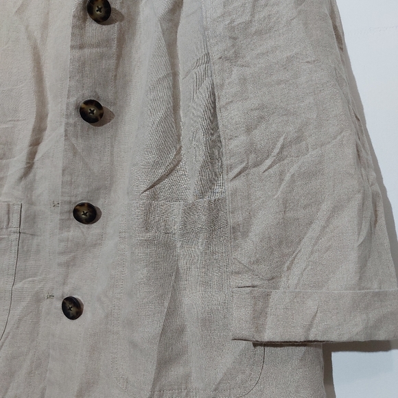 J.Jill Love Linen Long Linen Jacket - Picture 6 of 12